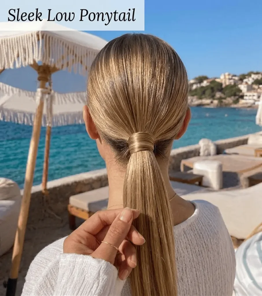 Sleek Low Ponytail