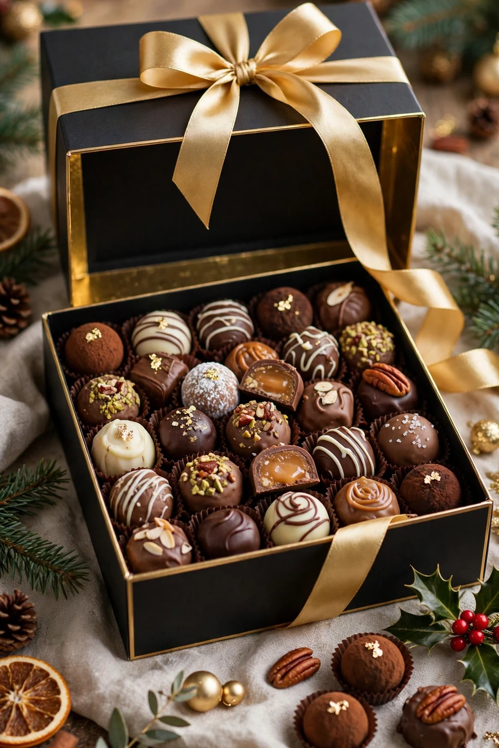 Gourmet chocolate gift box Christmas gift for friends