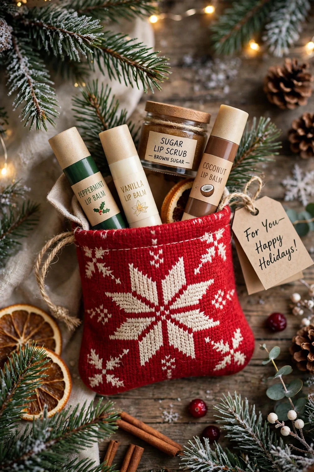 Lip care gift set stocking stuffer Christmas gift for friends