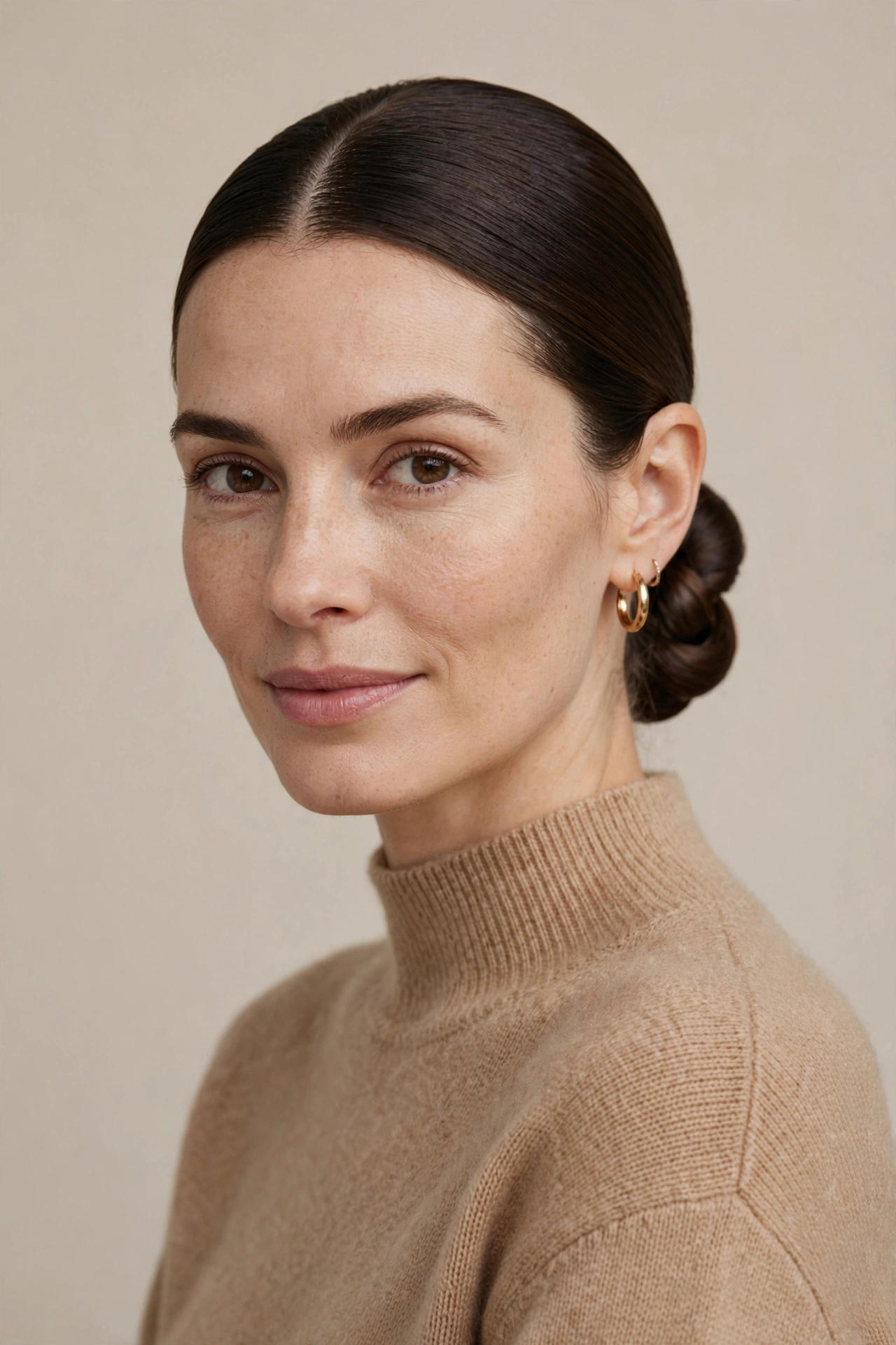 Fall hairstyles 2026 — low ponytail and loose low bun updo for autumn