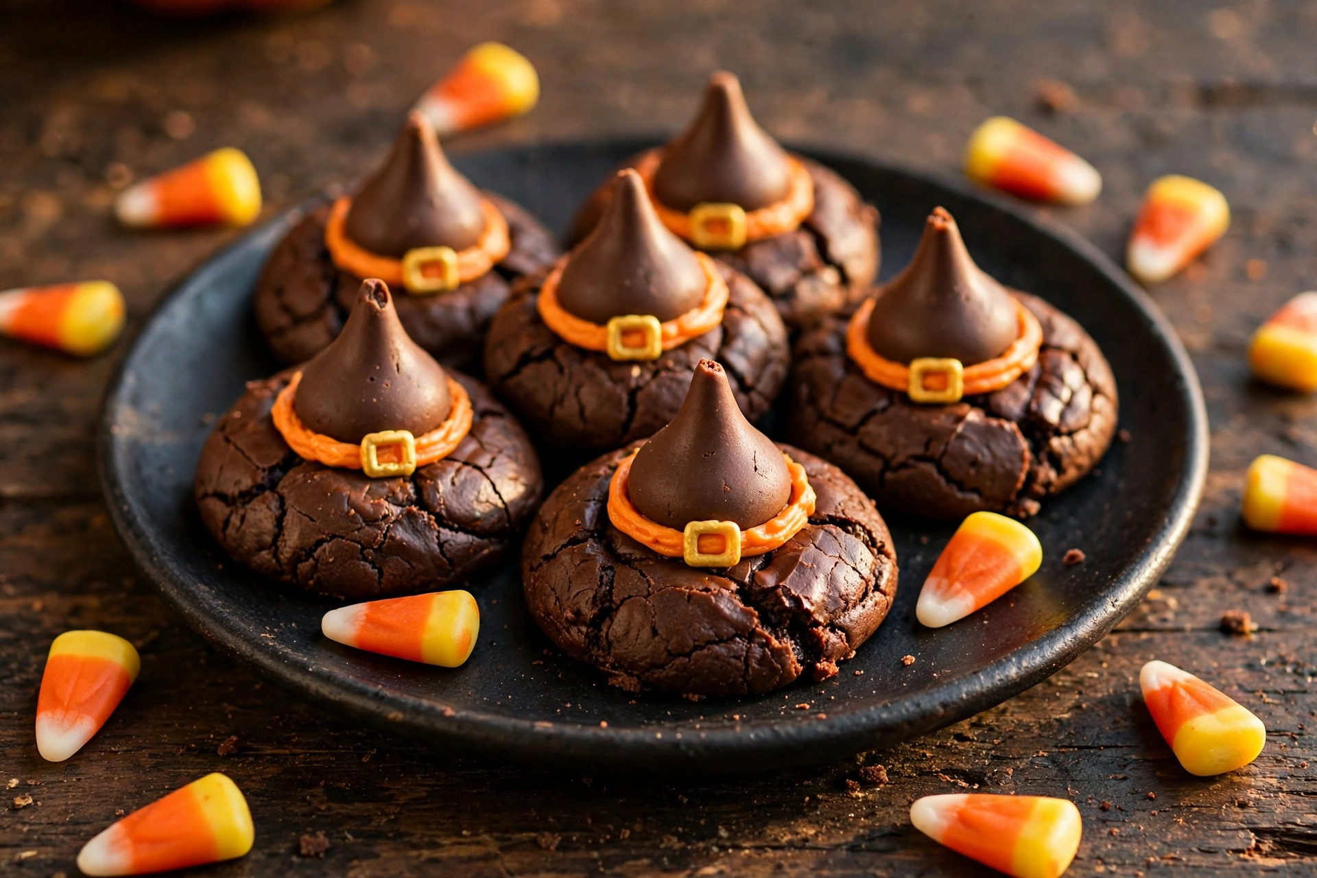 Halloween party food ideas witch hat cookies sweet treats