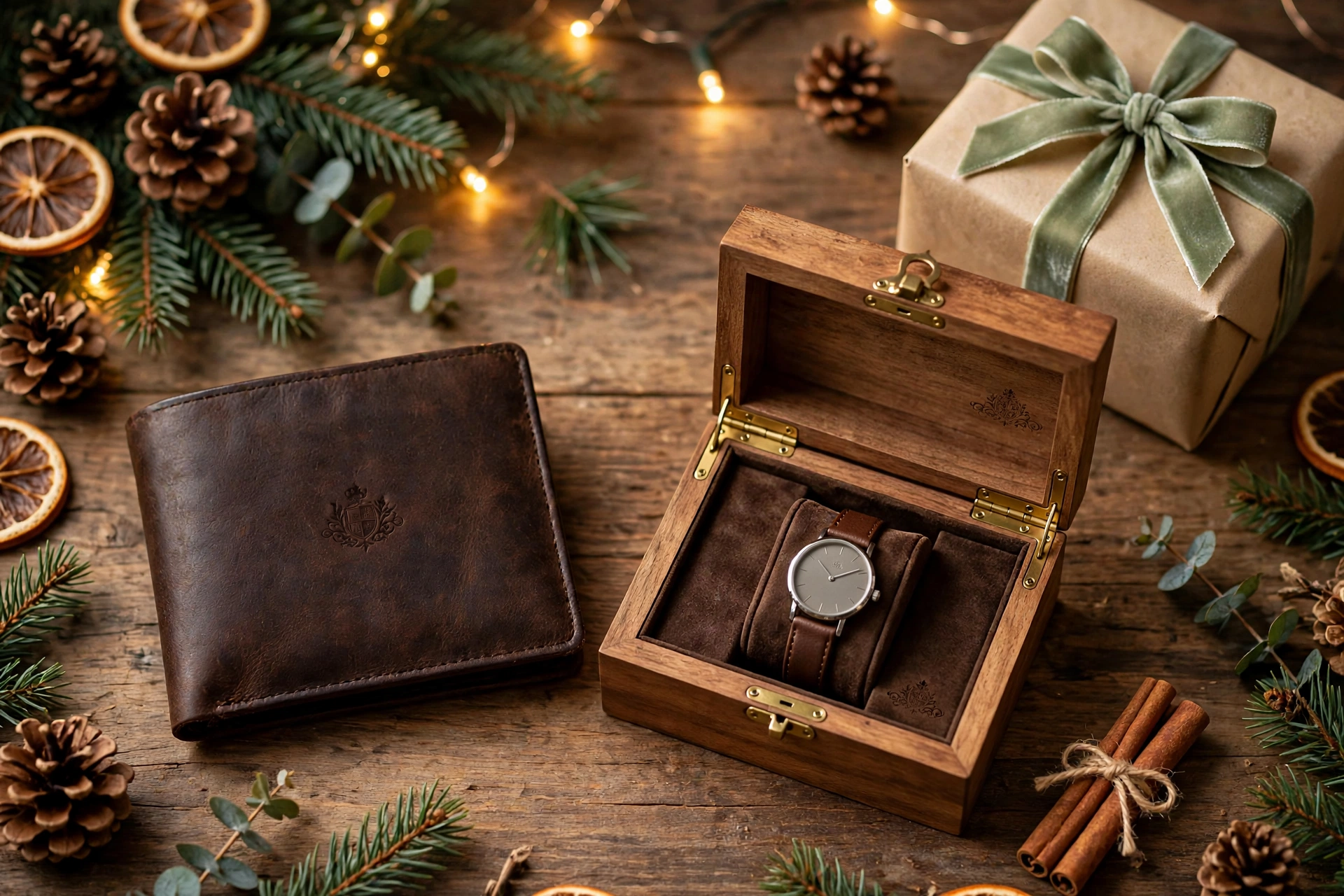 personalized christmas gifts for him engraved leather wallet gift
