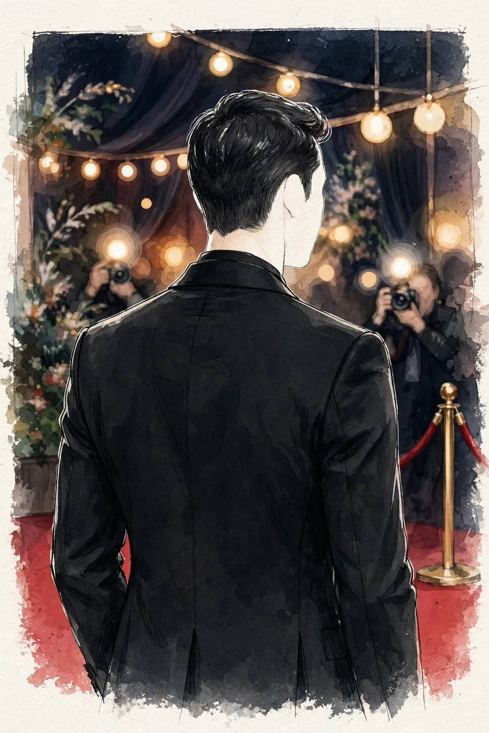 Black blazer menswear look for red carpet evenings
