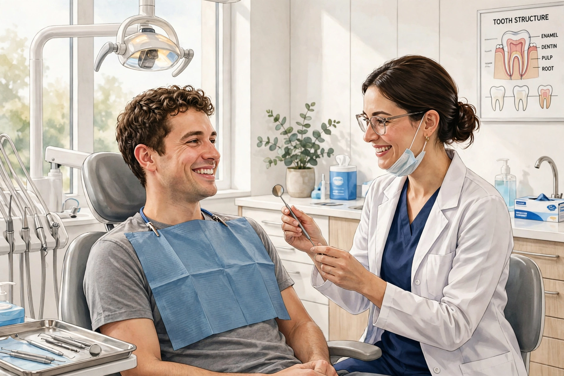 messages in your saliva — dental checkup