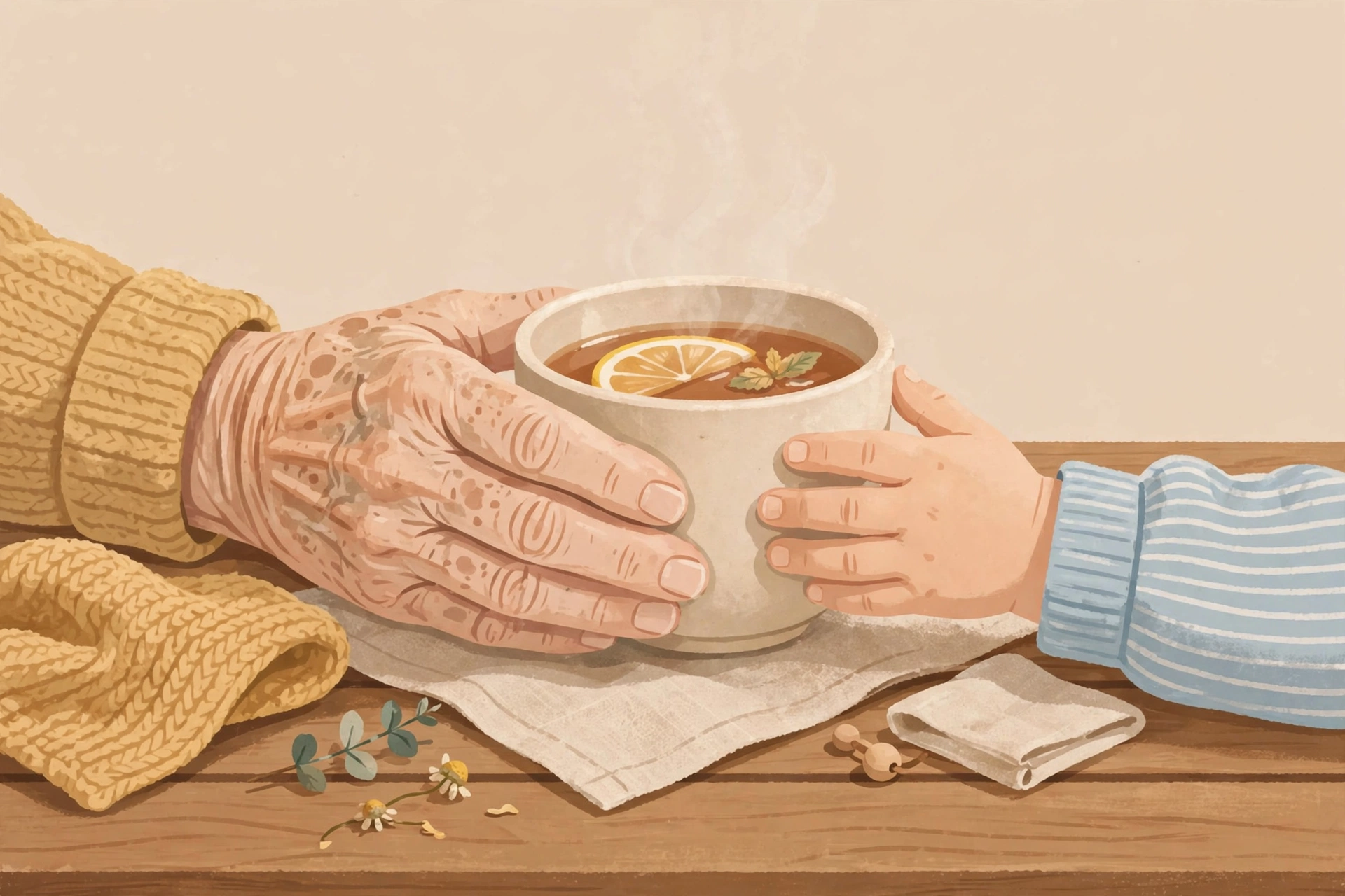 grandparents quiet love shared tea