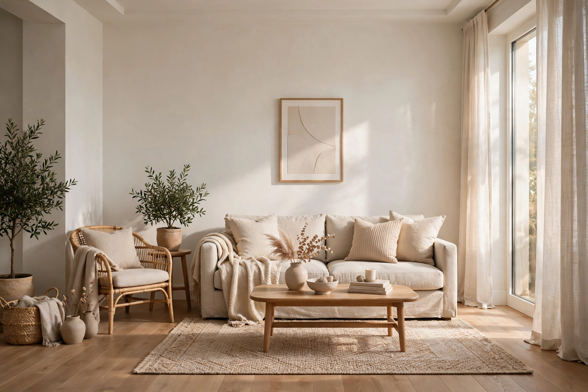 paint colors to avoid — warm neutral living room