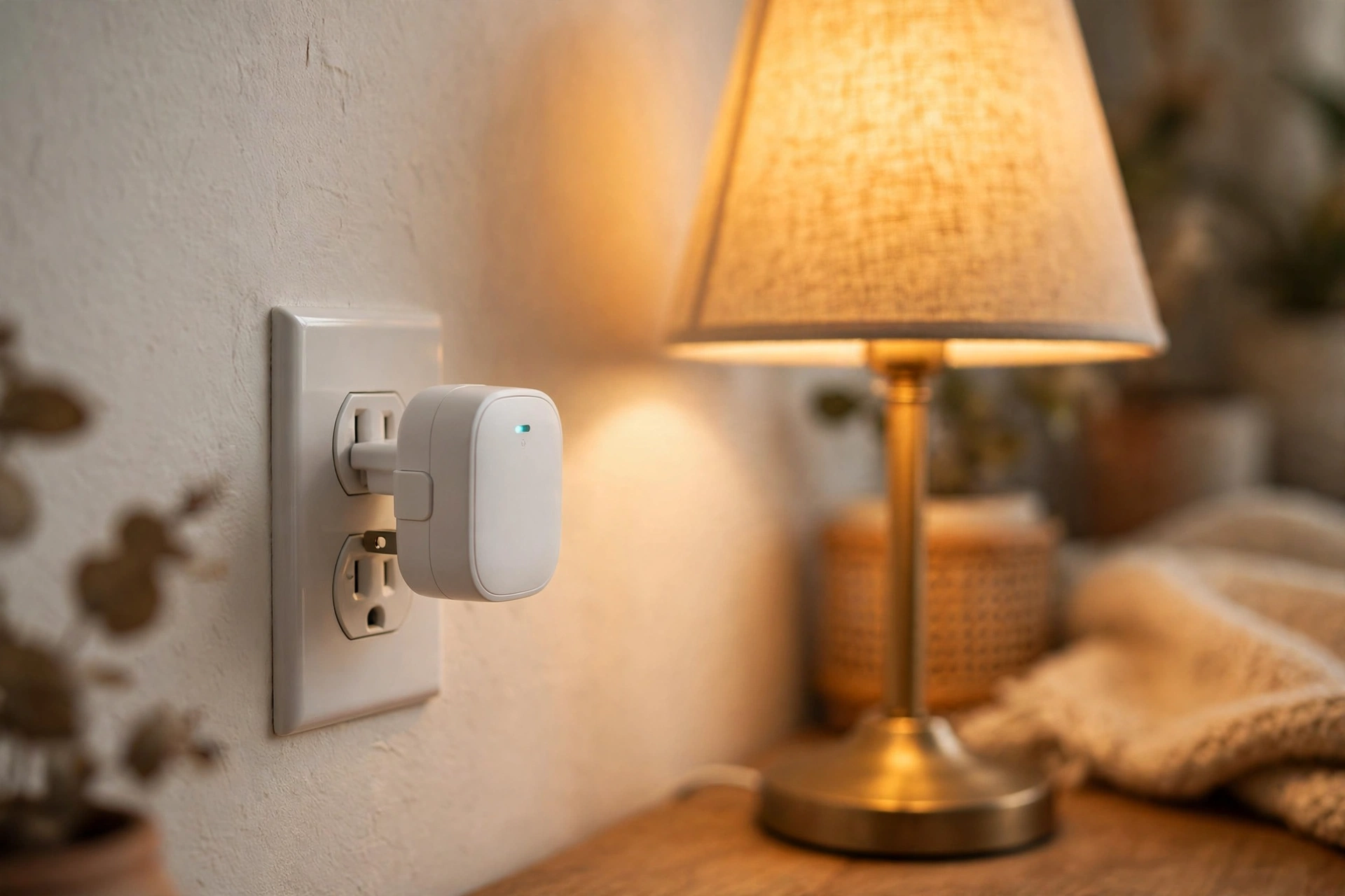 Smart plug making a lamp voice controlled, one of the best smart home gadgets 2026