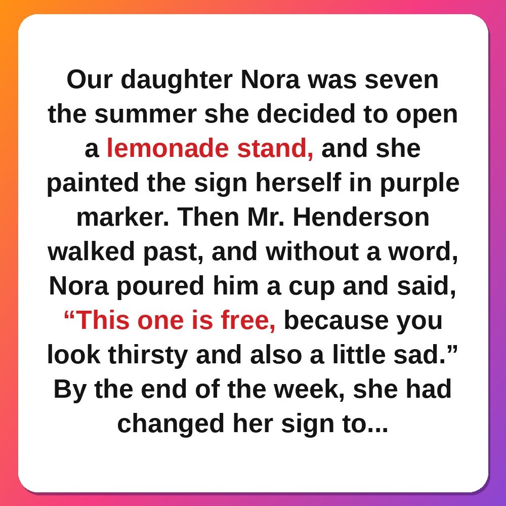The Lemonade Stand That Fed a Whole Street story card
