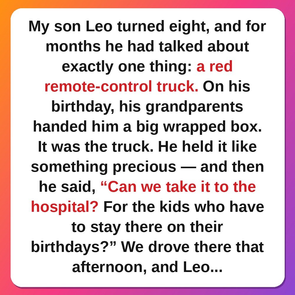 The Boy Who Gave Away His Birthday Presents story card