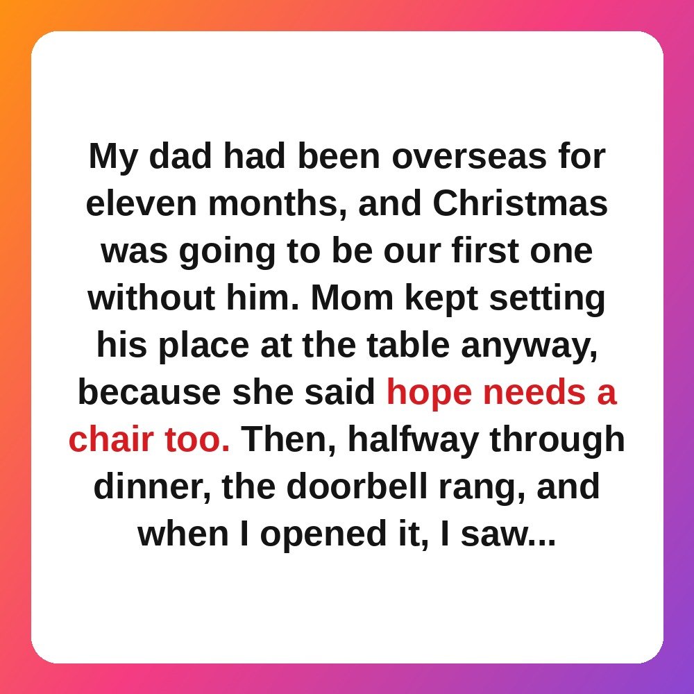 2. My Dad Walked Through the Door in His Uniform story card
