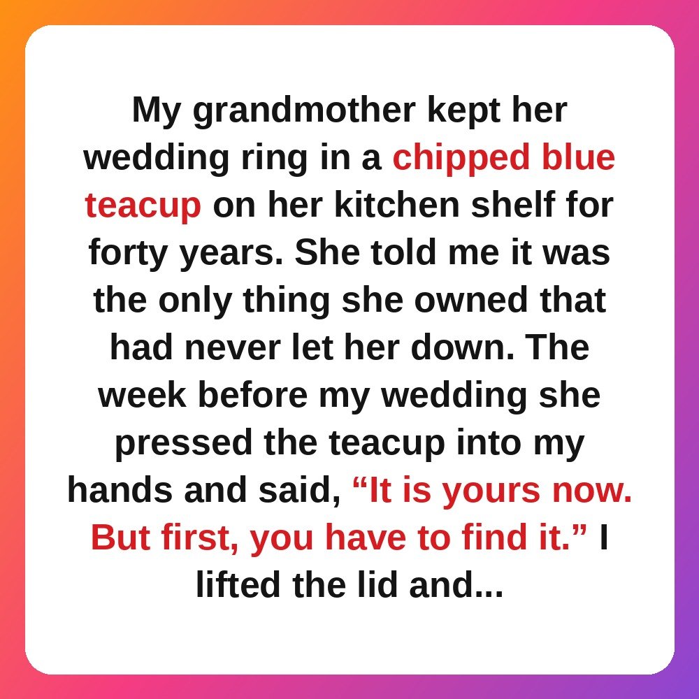 2. The Ring My Grandmother Hid in a Teacup story card