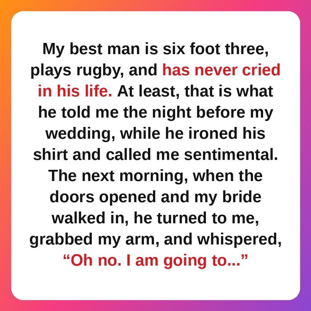 3. The Best Man Who Cried Before the Bride Walked In story card