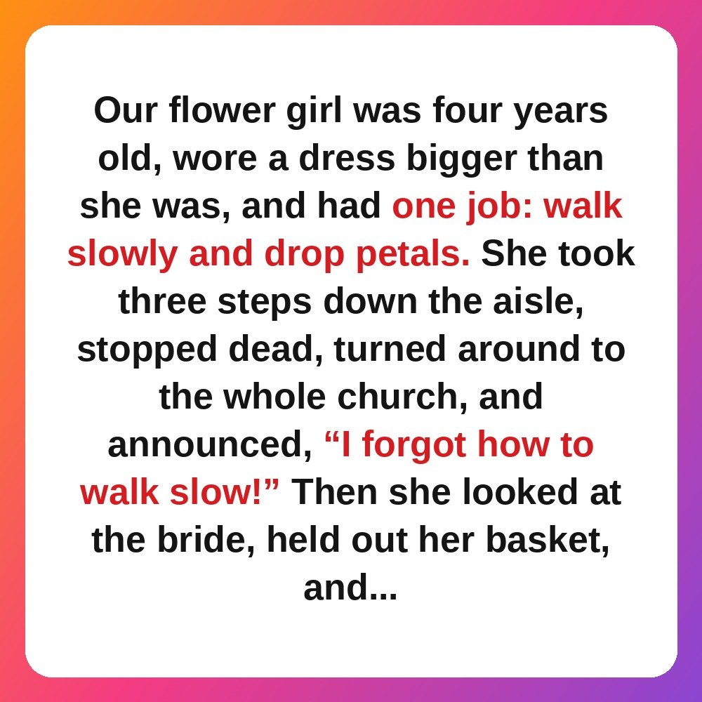 5. The Flower Girl Who Stopped the Whole Ceremony story card