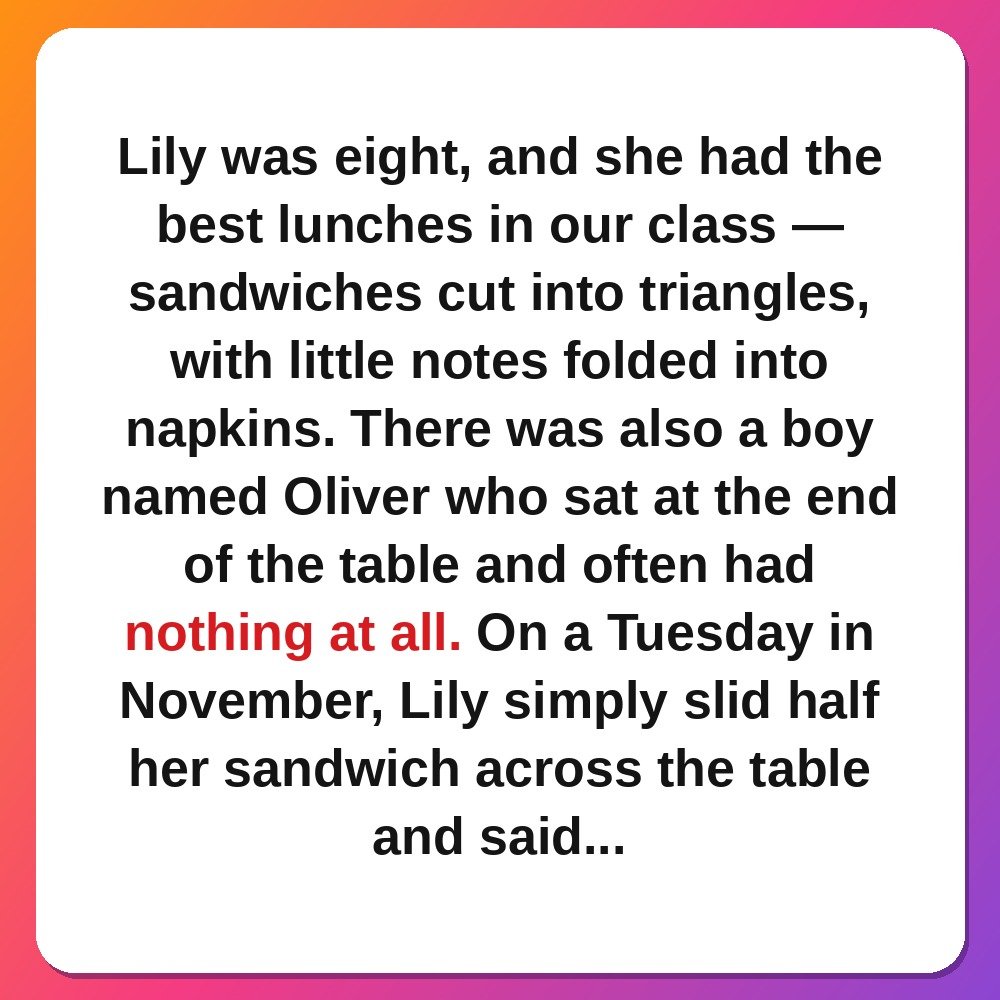 The Girl Who Shared Her Lunch Every Single Day story card