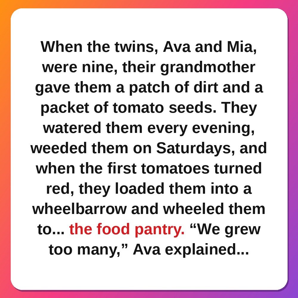 The Twins Who Planted a Garden for Strangers story card