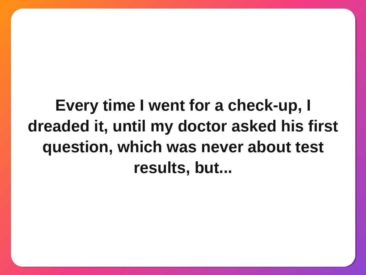 Doctors nurses kindness stories doctor always asks patient about dog