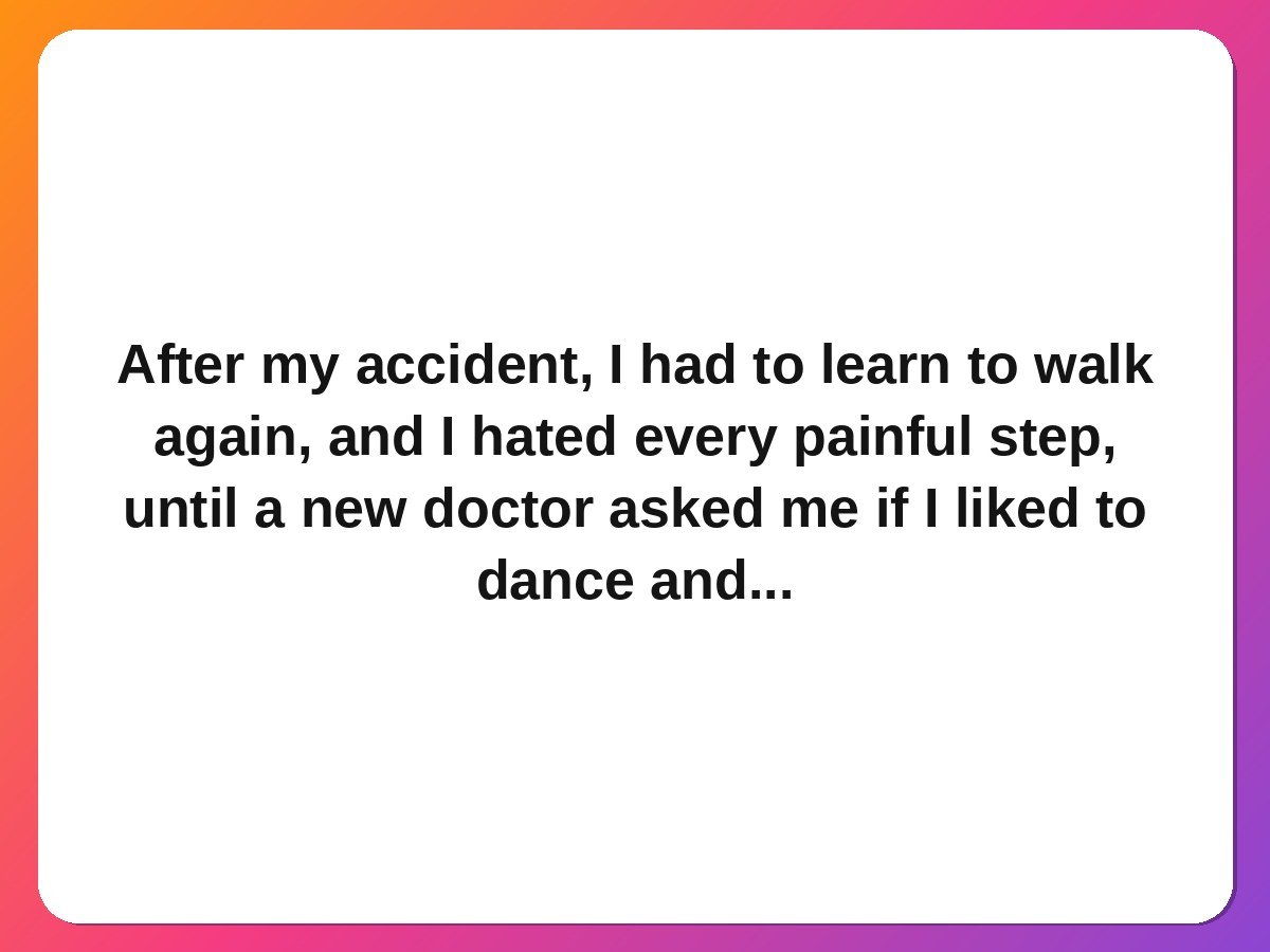 Doctors nurses kindness stories doctor teaches patient to walk dance steps