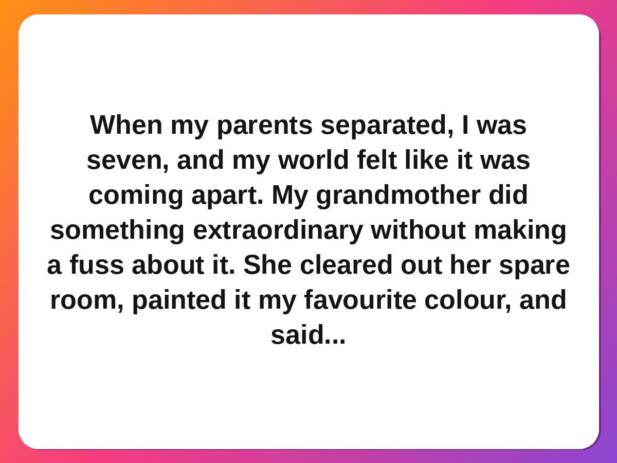 mom stories - a grandmother who became a mother a second time