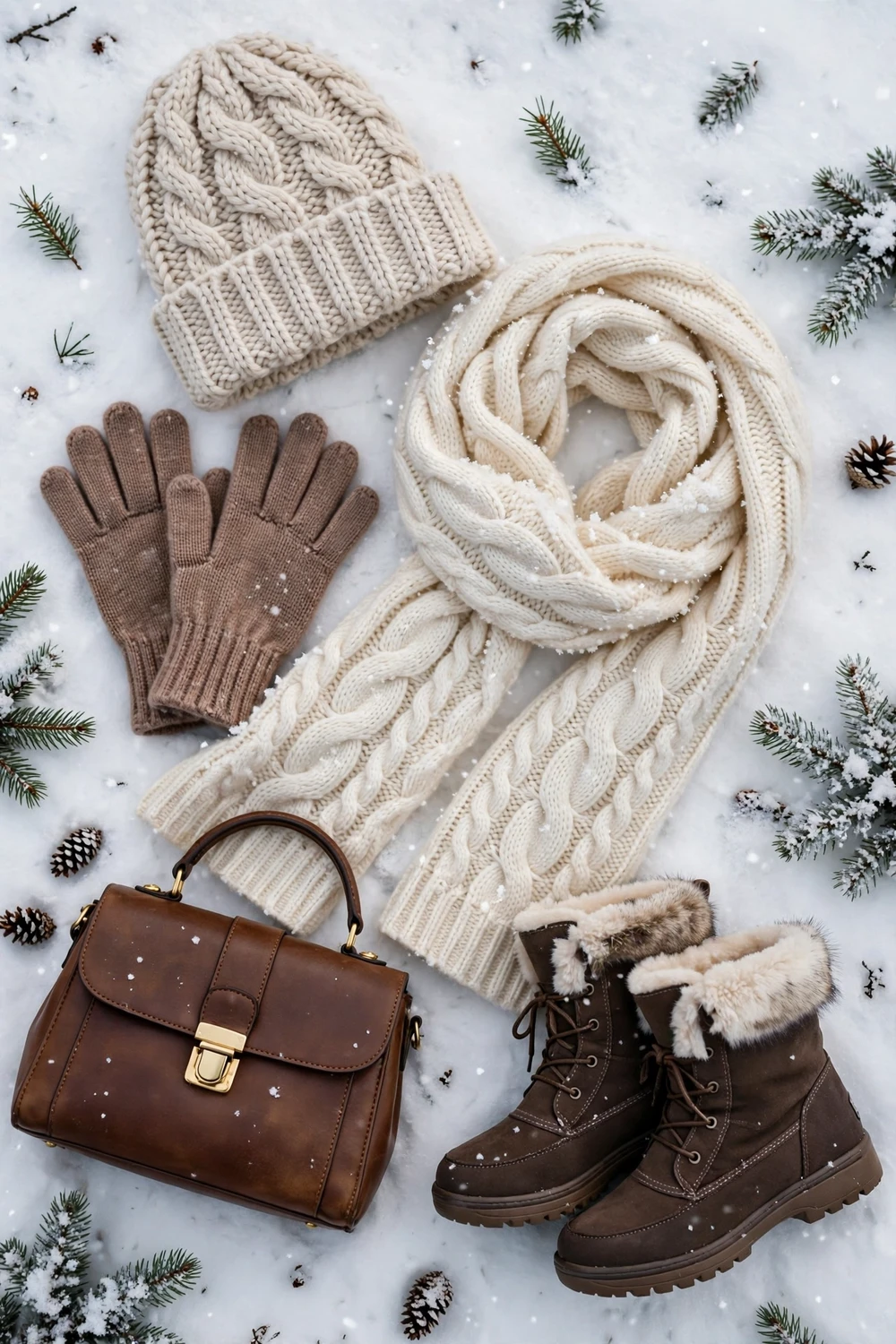 Statement winter accessories outfit ideas