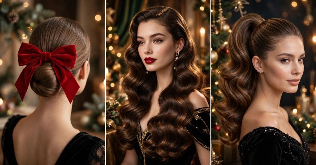 15 Christmas Party Hairstyles 2026