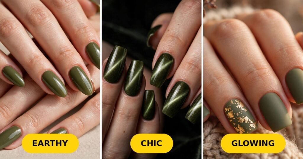 25 Olive Green Nails Ideas Taking Over Fall 2026